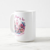Mug Ruban de sensibilisation au cancer du sein (Devant gauche)