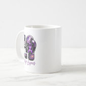 Mug Ruban de sensibilisation au lupus uni pour le viol (Devant gauche)