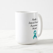 Mug Ruban de sensibilisation au violet Survivant SA (Devant droit)