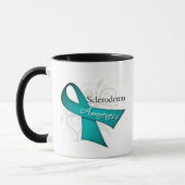 Mug Ruban de sensibilisation aux maladies scléroderma (Gauche)