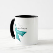 Mug Ruban de sensibilisation aux maladies scléroderma (Devant gauche)