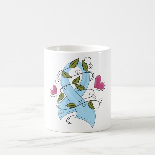 Mug Ruban de sensibilisation bleu (Centre)