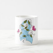 Mug Ruban de sensibilisation bleu clair, soutien et es (Centre)