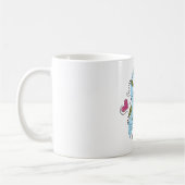 Mug Ruban de sensibilisation bleu clair, soutien et es (Gauche)
