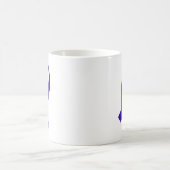 Mug Ruban de Sensibilisation (Bleu foncé) (Centre)