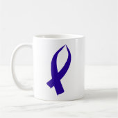 Mug Ruban de Sensibilisation (Bleu foncé) (Gauche)