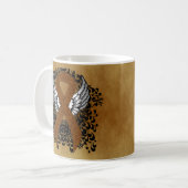 Mug Ruban de sensibilisation Brown avec ailes (Devant gauche)