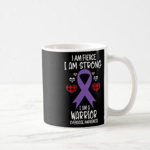 Mug Ruban de Sensibilisation Je Suis Fière Forte Guerr