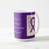 Mug Ruban de sensibilisation Leiomyosarcoma (LMS) (Devant droit)