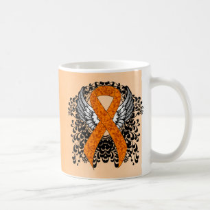 Mug Ruban de sensibilisation orange avec ailes