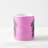 Mug Ruban de sensibilisation rose avec ailes (Centre)