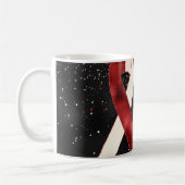 Mug Ruban de sensibilisation Rouge et Blanc Design de (Gauche)