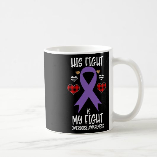 Mug Ruban de sensibilisation Son combat est mon combat (Droite)