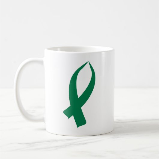 Mug Ruban de sensibilisation (vert) (Gauche)