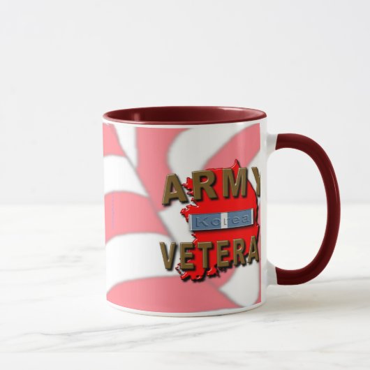 Mug Ruban de service de combattant de Guerre de Corée, (Droite)