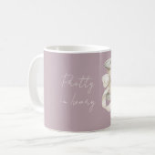 Mug Ruban de soie violet ivoire (Devant gauche)