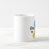 Mug Ruban de syndrome de Down des papillons 2 (Centre)