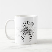 Mug Ruban d'impression Zebra avec papillon (Gauche)