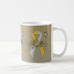 Mug Ruban d'or et d'argent avec papillon