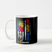 Mug Ruban du Mois de la sensibilisation à l'autisme Lo (Gauche)