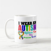 Mug Ruban d'usage de l'autisme I pour mon frère (Gauche)
