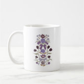 Mug Ruban Floral Boho pourpre (Gauche)