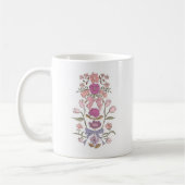 Mug Ruban Floral Boho rose violet (Gauche)