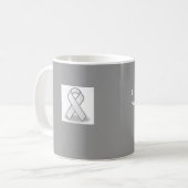 Mug ruban gris, j'ai eu la chirurgie cérébrale. Ce qui (Devant gauche)