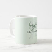 Mug Ruban Menthe (Devant gauche)