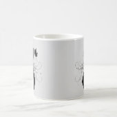 Mug Ruban noir avec papillon (Centre)