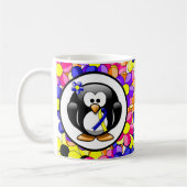 Mug Ruban Penguin de sensibilisation bleu et jaune (Gauche)