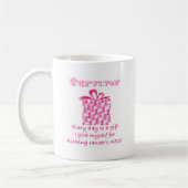 Mug ruban rose 3 (Gauche)