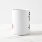 Mug Ruban rose aux fleurs (Centre)