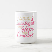 Mug Ruban Rose Oncologue Merci – Survivant  (Centre)