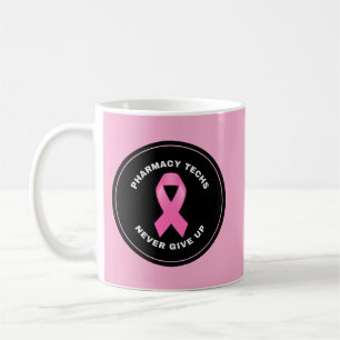 Mug Ruban rose personnalisé pharmacie technologie café