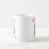 Mug Ruban rose photo personnalisé (Centre)