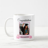 Mug Ruban rose photo personnalisé (Gauche)