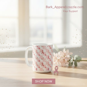 Mug Ruban rose pour la sensibilisation au cancer du se