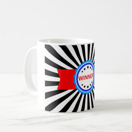 Mug Ruban rouge, blanc et bleu (Devant gauche)