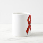 Mug ruban rouge parties scintillant (Centre)