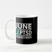 Mug Ruban turquoise Juin Mois De Sensibilisation À La (Gauche)