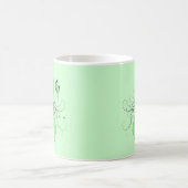 Mug Ruban vert clair avec papillon (Centre)