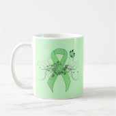 Mug Ruban vert clair avec papillon (Gauche)