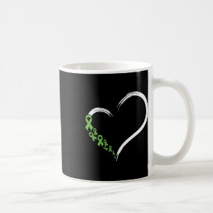 Mug Ruban vert de cœur Soutenir la sensibilisation à l