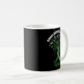 Mug Ruban Vert Espoir Arbre de la sensibilisation à la (Devant droit)