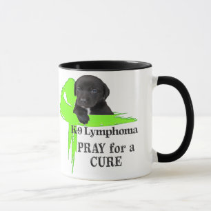 Mug Ruban vert Lymphome Design Chien