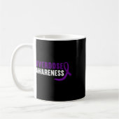 Mug Ruban Violet de Sensibilisation à la Réadaptation (Gauche)