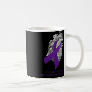 Mug Ruban Violet de Sensibilisation au Surdosage Cœur