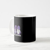Mug Ruban Violet de Sensibilisation au Surdosage et à  (Devant gauche)