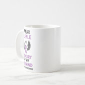 Mug Ruban Violet de Sensibilisation aux Surdoses Mémoi (Devant gauche)